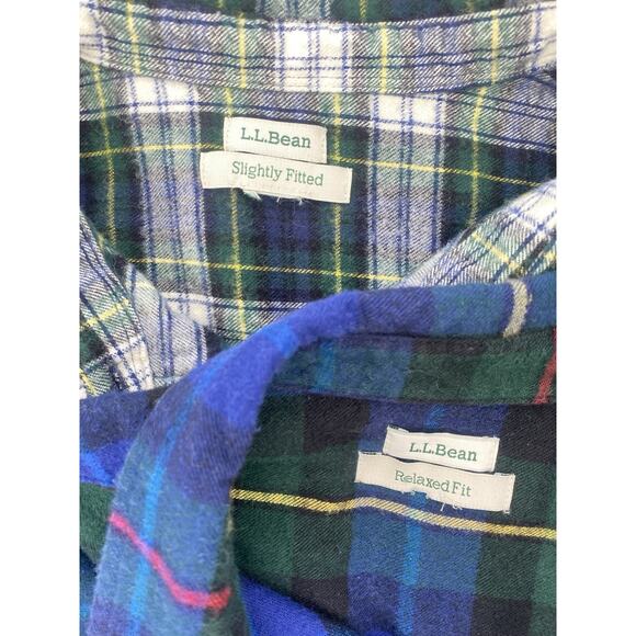 2 LL Bean Plaid Shirts Womens 2X* Nature Outdoor Gorpcore Long Sleeve Flannels - Picture 3 of 12